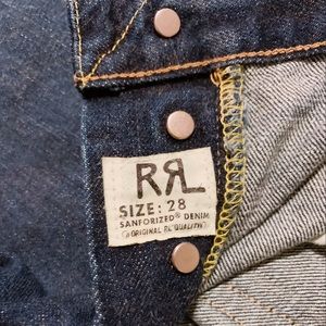 Double RL  RRL Vintage Selvedge Sanforized Jeans